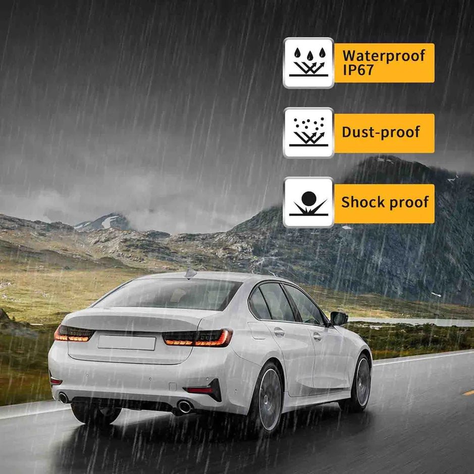 BMW 3 Series G20 M3 G80 W/Sequential Amber Turn Signal LED Taillights 2020 - 2024